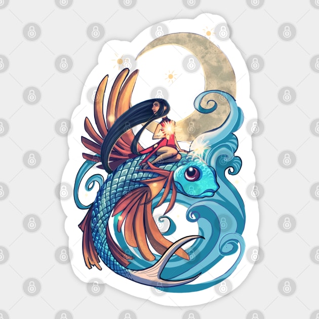 Festival of the Flying Fish Sticker by AshenShop